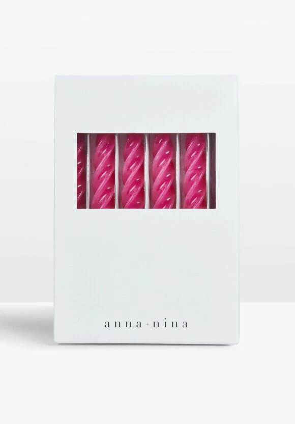 Anna & Nina Twisted Candles Set Of Six 4 Anna & Nina Twisted Candles Set Of Six - Image 2