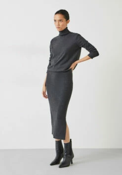 Harper Roll Neck Midi Dress