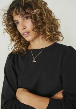 Emily Puff Sleeve Jersey Top -Cheap The Stylish Lady Store 007404 0456 04