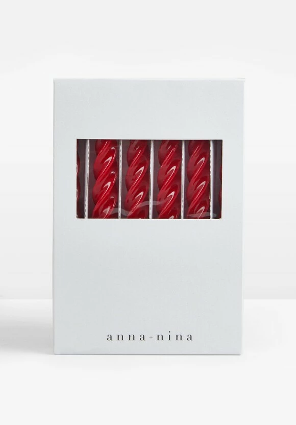 Anna And Nina Twisted Candles Set Of 6 4 Anna And Nina Twisted Candles Set Of 6 - Image 2