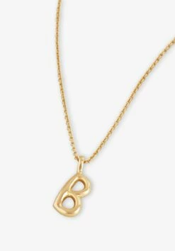 Gaia Letter Pendant Necklace -Cheap The Stylish Lady Store 007688 3037 2 B