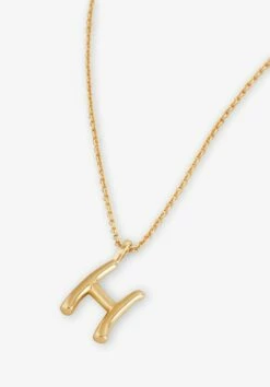 Gaia Letter Pendant Necklace -Cheap The Stylish Lady Store 007688 3037 2 H