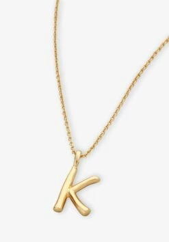 Gaia Letter Pendant Necklace -Cheap The Stylish Lady Store 007688 3037 2 K