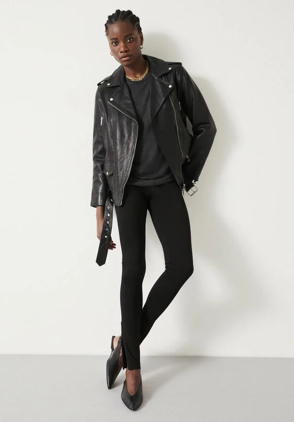 Regina Side Zip Jersey Leggings 3 Regina Side Zip Jersey Leggings