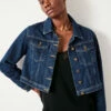 Ciara Cropped Denim Jacket