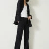 Courtney Cargo Pinstripe Wool Blend Trousers -Cheap The Stylish Lady Store 008991 1655 01