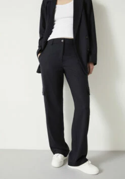 Courtney Cargo Pinstripe Wool Blend Trousers 22 Courtney Cargo Pinstripe Wool Blend Trousers -Cheap The Stylish Lady Store 008991 1655 02
