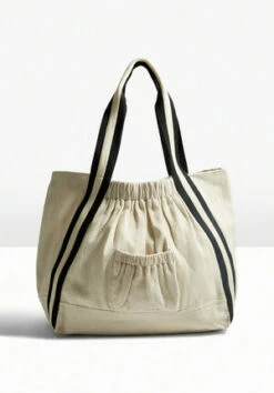 Gigi Check Textile Tote Bag -Cheap The Stylish Lady Store 009308 0004 07