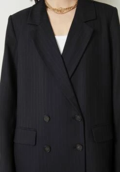 Double Breasted Pinstripe Wool Blend Blazer 19 Double Breasted Pinstripe Wool Blend Blazer -Cheap The Stylish Lady Store 009383 1659 04