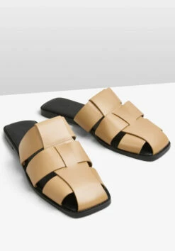 Penelope Leather Cage Mule Flats -Cheap The Stylish Lady Store 009413 2794 03