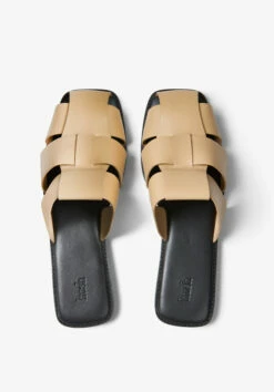 Penelope Leather Cage Mule Flats -Cheap The Stylish Lady Store 009413 2794 04