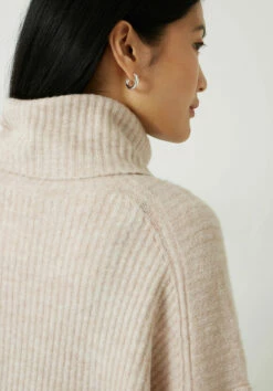 Keily Ribbed Roll Neck Wool Blend Jumper -Cheap The Stylish Lady Store 009522 4146 04