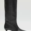 Camila Leather Kitten Heel Knee Boots -Cheap The Stylish Lady Store 009553 2762 01