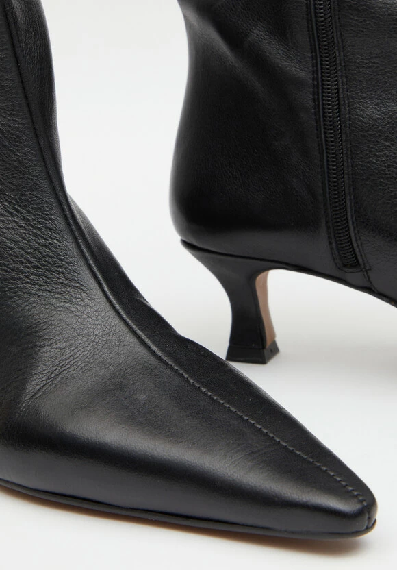 Camila Leather Kitten Heel Knee Boots 6 Camila Leather Kitten Heel Knee Boots - Image 4