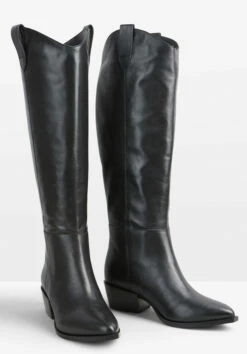 Hailey Leather Western Knee Boot