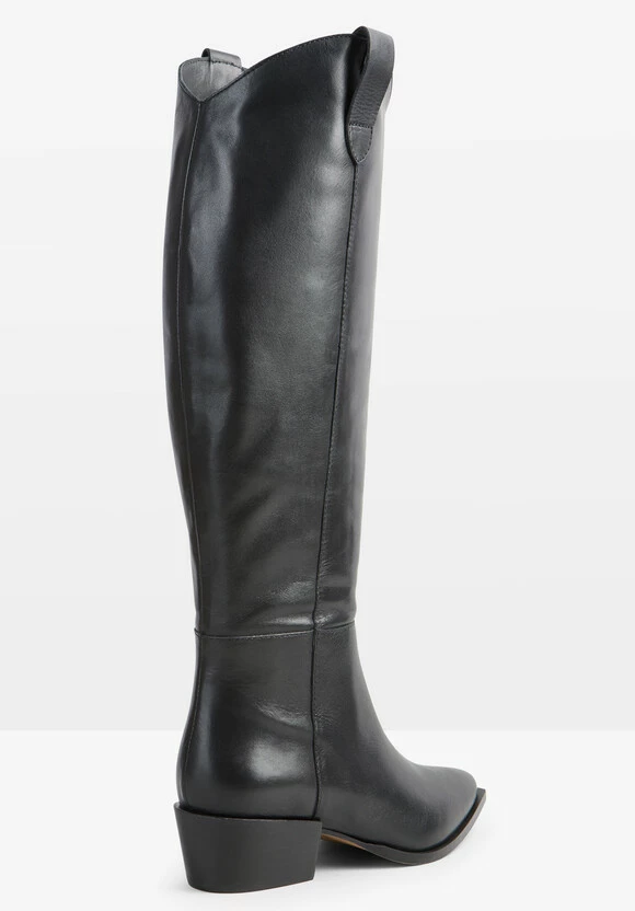 Hailey Leather Western Knee Boot 4 Hailey Leather Western Knee Boot - Image 3