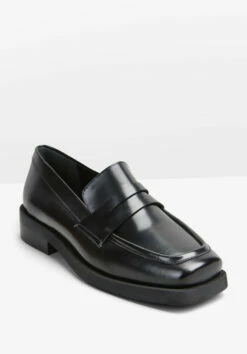 Neesha Leather Square Toe Loafers -Cheap The Stylish Lady Store 009567 0456 03