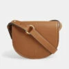 Louise Minimal Leather Saddle Bag