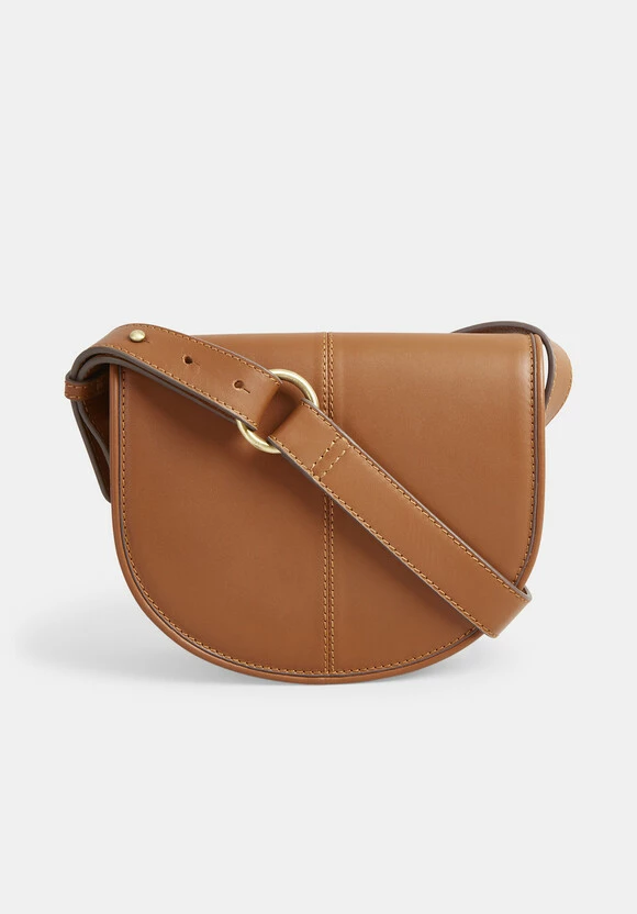 Louise Minimal Leather Saddle Bag 3 Louise Minimal Leather Saddle Bag