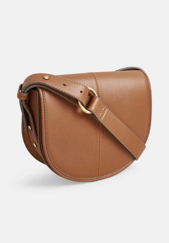 Louise Minimal Leather Saddle Bag 4 Louise Minimal Leather Saddle Bag - Image 2