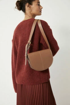 Louise Minimal Leather Saddle Bag 23 Louise Minimal Leather Saddle Bag -Cheap The Stylish Lady Store 009570 0475 04