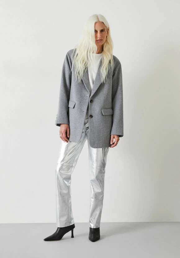 Silver Leather Trousers 3 Silver Leather Trousers