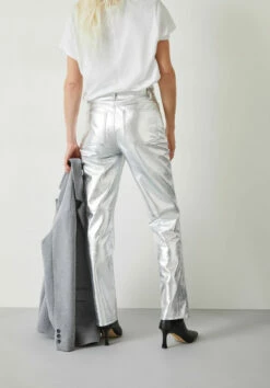 Silver Leather Trousers 17 Silver Leather Trousers -Cheap The Stylish Lady Store 009647 2892 03