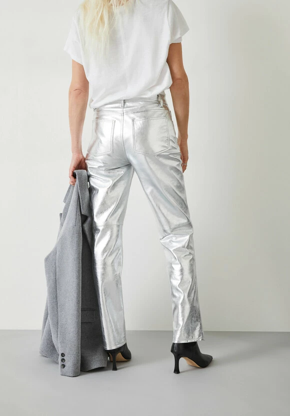 Silver Leather Trousers 5 Silver Leather Trousers - Image 3