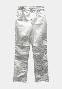 Silver Leather Trousers 19 Silver Leather Trousers -Cheap The Stylish Lady Store 009647 2892 07 3