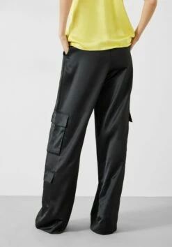 Katy Satin Wide Cargo Trousers -Cheap The Stylish Lady Store 009689 0456 03