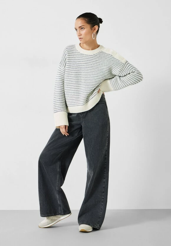 Zoya Striped Wool Blend Jumper 4 Zoya Striped Wool Blend Jumper - Image 2