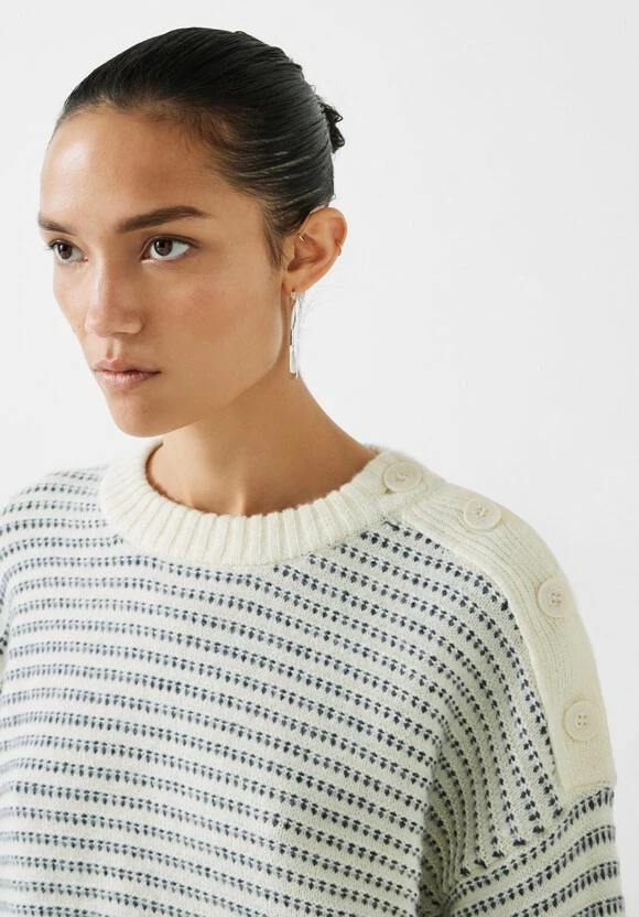 Zoya Striped Wool Blend Jumper 6 Zoya Striped Wool Blend Jumper - Image 4