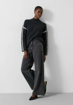 Celine Contrast Stitch Wool Blend Jumper -Cheap The Stylish Lady Store 009717 2806 02