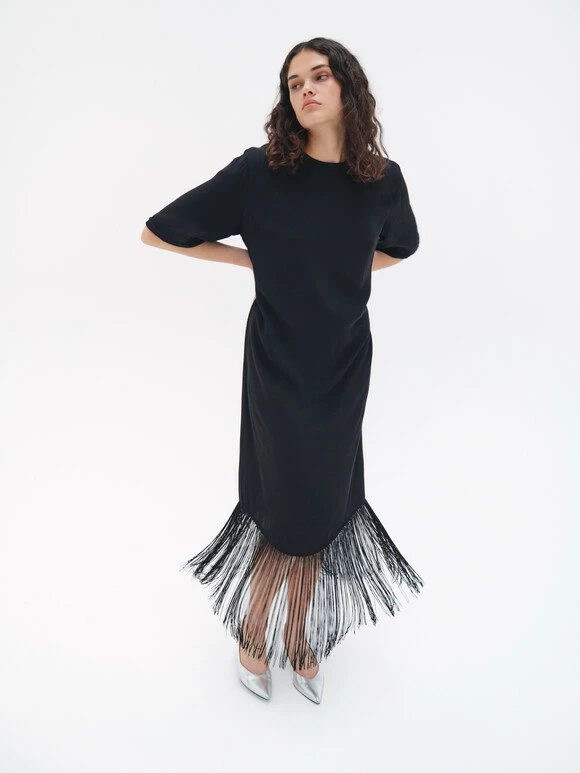 Hailey Fringe Midi Dress