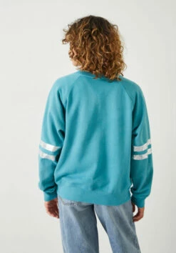 Metallic Stripe Relaxed Sweatshirt -Cheap The Stylish Lady Store 009771 1812 03