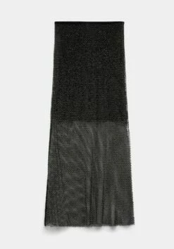 Metallic Ribbed Midi Skirt 39 Metallic Ribbed Midi Skirt -Cheap The Stylish Lady Store 009811 0456 07 5