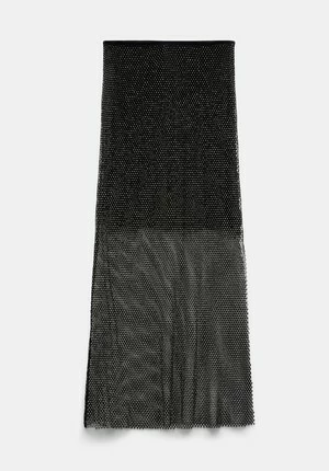 Metallic Ribbed Midi Skirt 21 Metallic Ribbed Midi Skirt - Image 19