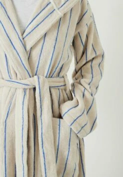 Renée Striped Cotton Towelling Robe -Cheap The Stylish Lady Store 009840 0340 04