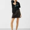 Zarina Sequin Mini Skirt -Cheap The Stylish Lady Store 010005 0081 01