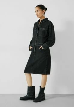 Ria Knee Length Denim Dress -Cheap The Stylish Lady Store 010050 2826 04