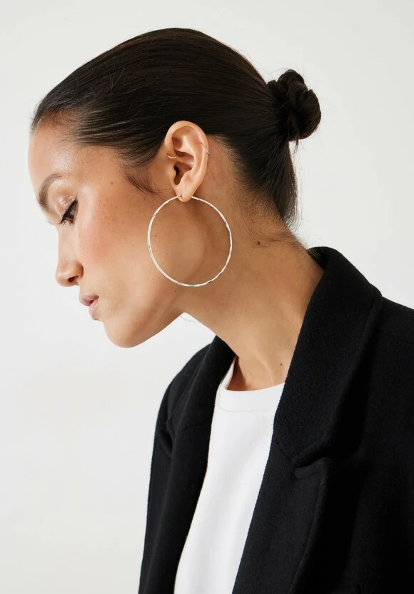 Anais Statement Hammered Hoops 4 Anais Statement Hammered Hoops - Image 2