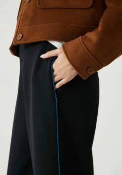 Melony Pipe Detail Straight-Leg Trousers -Cheap The Stylish Lady Store 010266 0456 04