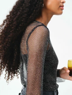 Una Sparkle Long Sleeve Top