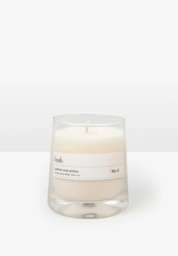 Hush Candle 250g - Leather & Amber 3 Hush Candle 250g - Leather & Amber